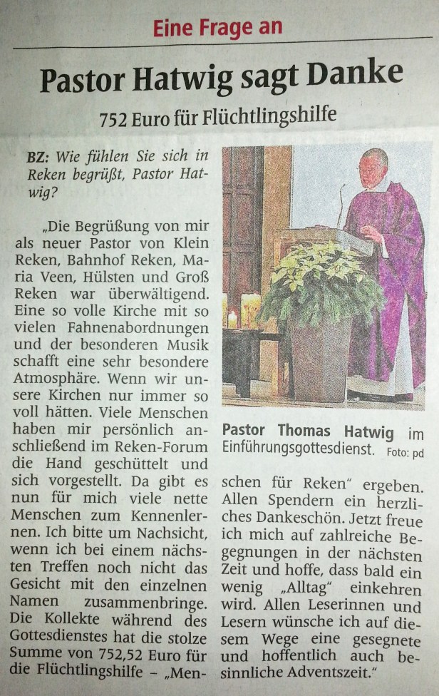 Artikel aus der Borkener Zeitung vom 5.12.2015