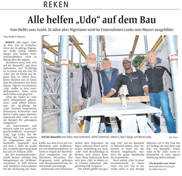 Bericht der Borkener Zeitung vom 8.6.2017