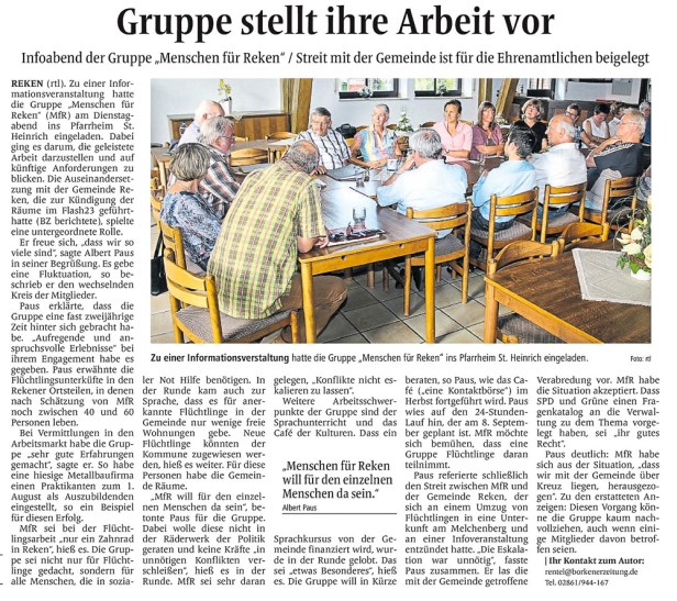 BZ Artikel vom 31.8.2017