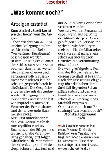 BZ Artikel vom 31.8.2017